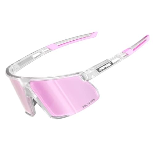 KAPVOE Polarized Cycling Glasses Sports Sunglasses Women Men Bicycle MTB UV400 Protection Running Mountain Bike Baseball Biking Goggles Riding BMX Fishing Running Riding Golf Driving Softball 13