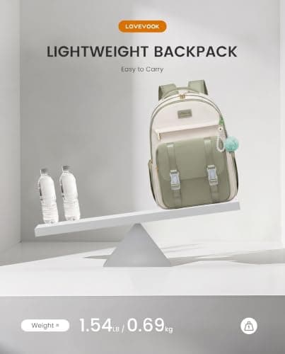 LOVEVOOK Backpack for Women, Kid Backpack Fit 15.6 Inch Laptop, School Backpack for students,Teen Bag Purse for Girls - Thumbnail 6