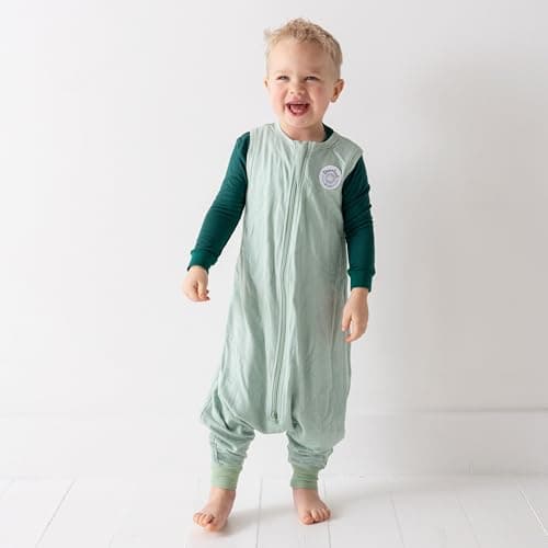 Dreamland Baby Toddler Sleep Sack with Feet, 1.0 TOG Temperature Rating - Ultra Soft Viscose Wearable, Breathable - Thumbnail 2