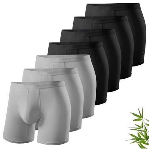 MEETYOO Men's Underwear Boxer Briefs Pack, Moisture-Wicking Underwear for Men Breathable No Ride Up Boxers - Image 1