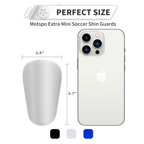 Motspo 2 Pairs Soccer Extra Mini Shin Guards for Toddler Kids Youth and Adults - Ultra Miniature Shin Guards Soccer - Extra Small Shin Pads So Light and Comfortable for Boys, Girls, Men, and Women - Thumbnail 2