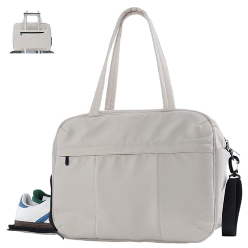 U+U Gym Bag for Women, Duffle Bag with Shoe Compartment Travel Carry on Weekender Bag, Personal Item Travel Bag for Overnight, Water Resistant - Image 1