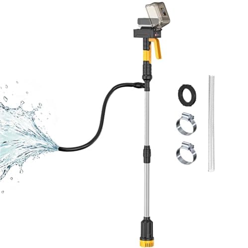 Ecarke 840GPH Cordless Stick Water Transfer Pump Compatible With DeWalt 20V (Tool Only), 38FT, Self Priming, Portable Electric Water Pump with Hose Kit for Pool Garden Basement RV Boat - Image 1