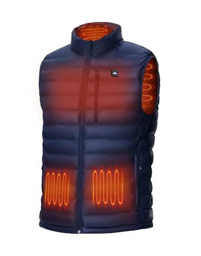 Pioneer Camp Men's Heated Puffer Vest with Battery Pack & Chest Pocket - Lightweight Electric Heating Vests for Winter - Image 1