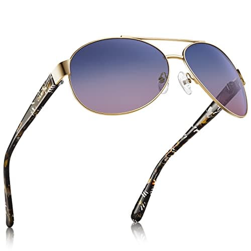 CARFIA Pilot Polarized Sunglasses for Men Women UV400 Vintage Retro Style Driving Sun glasses - Image 1