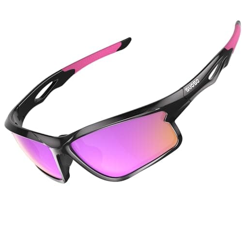 suoso Polarized Sports Sunglasses Men: Running Sunglasses Women UV400 Protection Wrap Around Glasses for Fishing Driving TR90 - Image 1