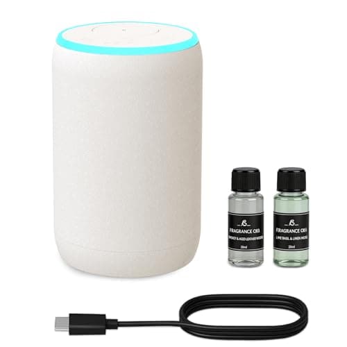 Portable Waterless Essential Oil Diffuser Starter Kit with 7 Lights for Home Car and Office, Compact Scent Diffusers Includes 2 x 20mL Hotel Scent Oils, A Gift Idea for Parents and Friends - Image 1