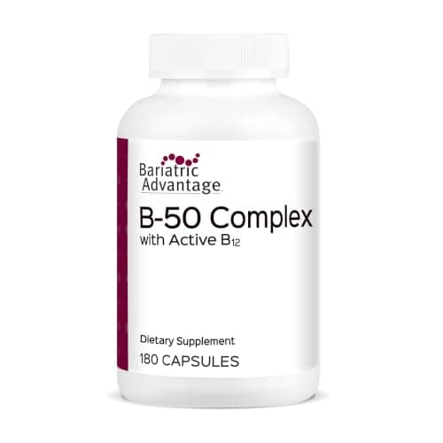 Bariatric Advantage Vitamin B50 Complex - for Bariatric Surgery Patients - High-Potency, Easy-Digest Mini Capsules - Vitamin B Complex Supplements - Brain Health Support* - 180 Count - Image 1