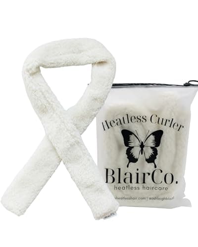 BlairCo Unicorn French Braid Heatless Hair Curler – Handmade Sherpa No Heat Curling Headband for Side Sleepers – Soft Overnight Curl Separator for Short to Long Hair – Washable – Cream - Image 1
