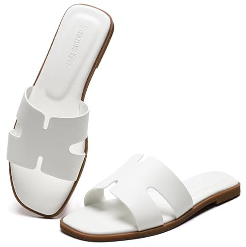 Stratuxx Kaze Open Toe Flat Dress Sandals Womens Slides Comfortable Summer Cute Beach Sandals for Women 2026 - Image 1