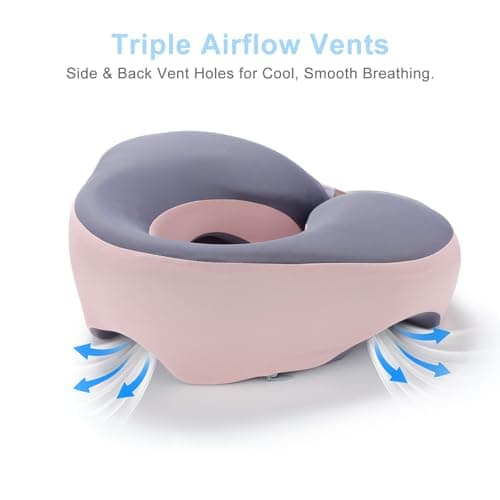 Avarstic Face Down Pillow for Sleeping & Eye Surgery Recovery – Bamboo Charcoal Memory Foam Prone Pillow with Adjustable Width & Triple Airflow Vents, Ergonomic Face Cradle for Vitrectomy, Massage - Thumbnail 3