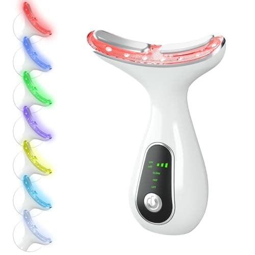 CNBHEABY Facial Massager 7 Color Face Lift Device, White - Image 1