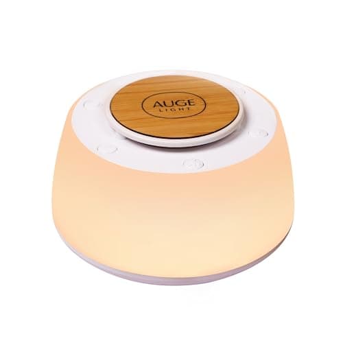 AUGE LIGHT White Noise Sound Machine, Sound Machine for Sleep Kids Adults, Baby White Noise Machine with 3 Timer Modes, Noise Machine for Baby Kids Adults, 30 Soothing Sounds 32 Volume Levels - Image 1