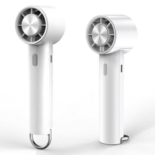 Minthouz Handheld Portable Turbo Fan with Ice Cooler, Rechargeable Personal Small Pocket Fans for Travel, Outdoor, Camping, Hiking - Image 1