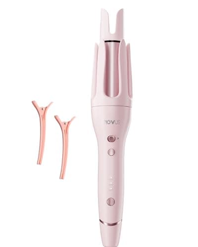 NOVUS Curling Iron Hair Crimper Waver - 1.4 Inch Rovy Wave Curling Iron with Anti-Scald Hair Crimper, Ionic Deep Waver Hair Curler Tool with Ceramic 2 Barrel for Women, 30 Min Auto Shut Off - Image 1