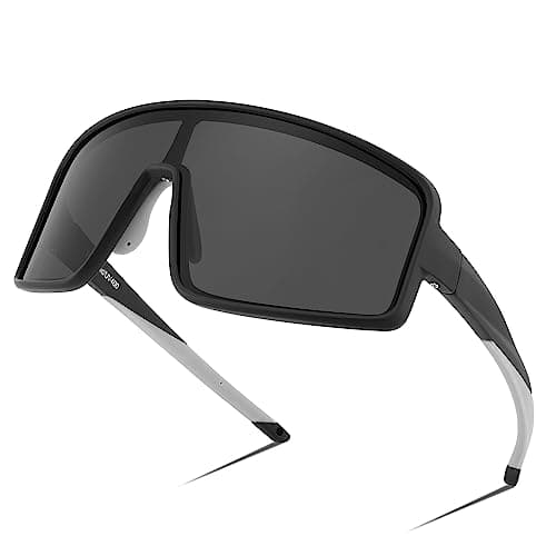 FEISEDY Sports Sunglasses, Polarized Oversized Shield for Women Men Youth, Baseball Cycling Running Outdoor Visor B2988 - Image 1