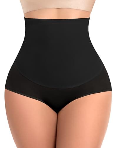 Ganado Tummy Control Shapewear for Women High Waisted Shaping Underwear Seamless Stomach Body Shaper Girdle Panties (#1 Black (High Waisted), XX-Large) - Image 1