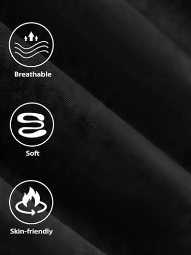 Crastimo Men Loose Oversized Cotton Sweatpants Relaxed-Fit Gym Trousers Athletic Lounge Straight Slacks Easter Valentine's Day Gift for Him Black 3XL - Thumbnail 5