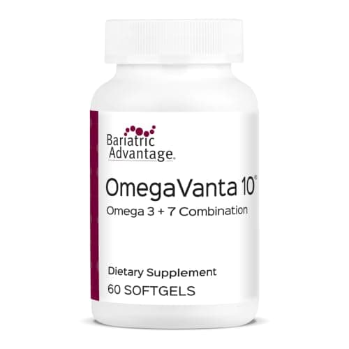 Bariatric Advantage OmegaVanta 10 - Omega Fish Oil - Enriched EPA & DHA - Enteric Softgel Design - Supports Heart Health* - Natural Lemon Flavor - 60 Softgels - Image 1