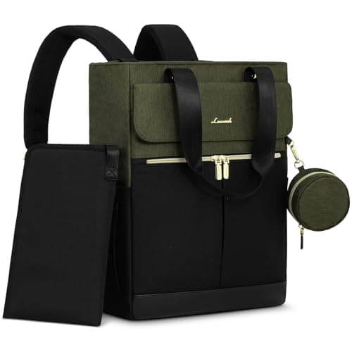 LOVEVOOK Diaper Bag Backpack,Diaper Tote Bag with Insulated Pockets,Bag with Changing Pad,Large Bag with Pacifier Case,15.6 Inch Anti-Theft Laptop Backpack for Women