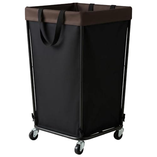 GRANNY SAYS 160L Rolling Laundry Basket, Laundry Hamper with Wheels, Large Laundry Cart with Removable Bag, Clothes Organization and Storage for Laundry Room, Bathroom, Bedroom, Black - Image 1