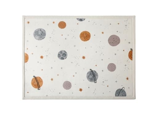 Hakuna Matte CloudSoft Baby Play Mat for Floor 60" x 80" Planets – Coral Velvet Memory Foam Rug for Crawling & Cozy Play – Non-Slip, Water-Resistant, Easy-CareTummy Time Mat, Playmat for Playpen - Image 1