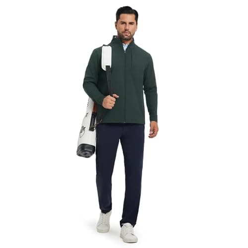 MAELREG Men's Lightweight Softshell Jackets Stand Collar Windbreaker Full Zip Up Coat with Pockets Outdoor Casual - Thumbnail 6