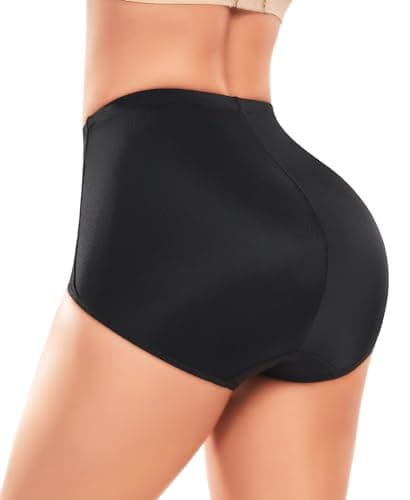 Ganado Tummy Control Shapewear Panties for Women High Waisted Shaping Underwear Body Shaper Slimming Panty Girdle (Black(mixed)+black(mixed) Small) - Thumbnail 2