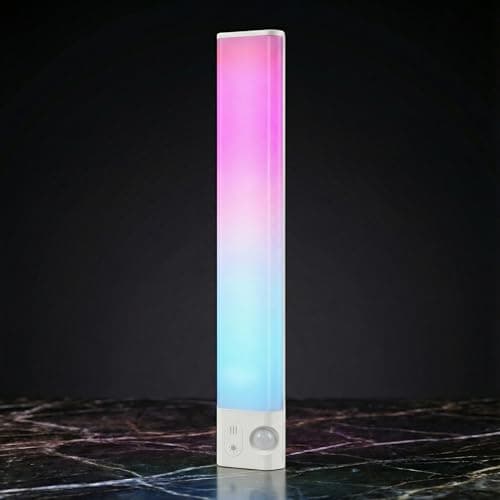 ZSYZDL Rechargeable LED Night Light (1-Pack), 11.8" Motion Sensor Under Cabinet Light with 7-Color Ambient & Cool White, Magnetic Auto On/Off Wireless Wall Sconce for Closet, Staircase, Kitchen - Image 1