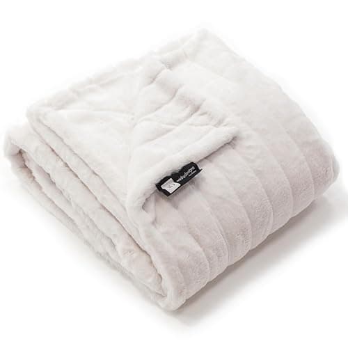 Minky Designs Polar Bear Minky Blanket – Ultra Soft Faux Fur Throw Blanket for Couch, Bed & Home – Fluffy, Warm & Luxurious – Posh Collection (X-Large, 60x84)