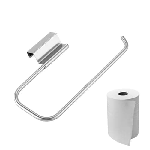 Cabinet Door Paper Towel Holder-Camper Paper Towel Holder-Paper Towel Rack Under Sink-Bathroom, Kitchen, Laundry Room, Tissue Storage（1pcs-12.4 in） - Image 1