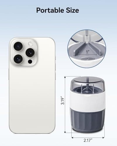 Pill Crusher and Pill Cutter - Cotatoc 3-in-1 Pill Crusher Fine Powder with Stainless Steel Grinding Head, Tablet Grinder with Storage for Tablets, Pill Cutter Splitter for Small and Tiny Pills (Gray) - Thumbnail 5