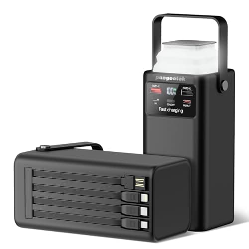 Portable Power Station 99Wh 27000mAh Portable Charger Power Bank with Camping Light 22.5W Fast Charging QC 3.0 PD Built in Cables Outdoor Generator for Hiking Fishing Travel - Image 1