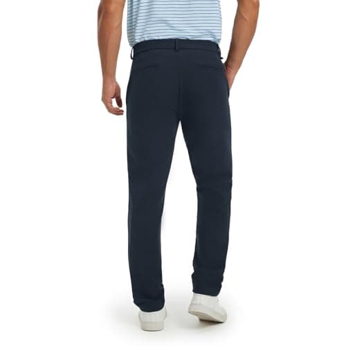 M MAELREG Men's Golf Pants Quick Dry Lightweight 30/32/34 Stretch Work Dress Casual Trousers with 4 Pockets Golf Pants Men Navy - Thumbnail 2