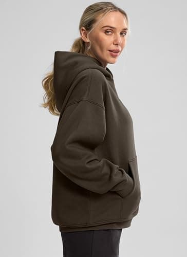 G Gradual Hoodies for Women Oversized Fleece Sweatshirt with Pocket Loose Fit Casual Athletic Workout Pullover, Apricot Brown, X-Large - Thumbnail 2