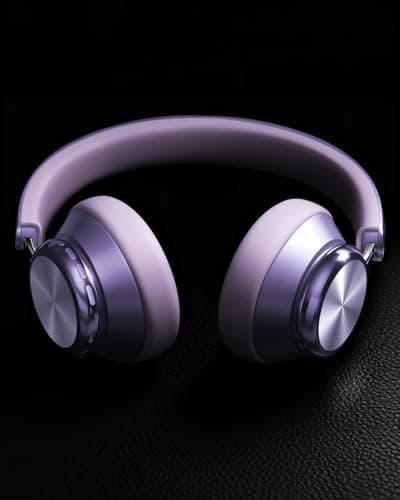 Wentronic Y03 Bluetooth Headphones Wireless Active Noise Cancelling Over Ear Headphones 48 Hours Playtime High Sound Quality 6 EQ Music Mode Headphones with Soft Ear Cushion - Purple - Thumbnail 6