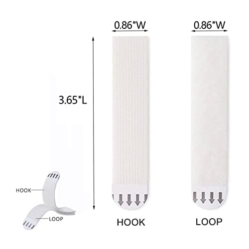 20 Pairs(40 Strips) Large Picture Hanging Strips Heavy Duty, Damage Free Picture Hangers, Hook and Loop Tape, Removable Adhesive Strips for Frame Hanging, Christmas Decorations Home Office - Thumbnail 4