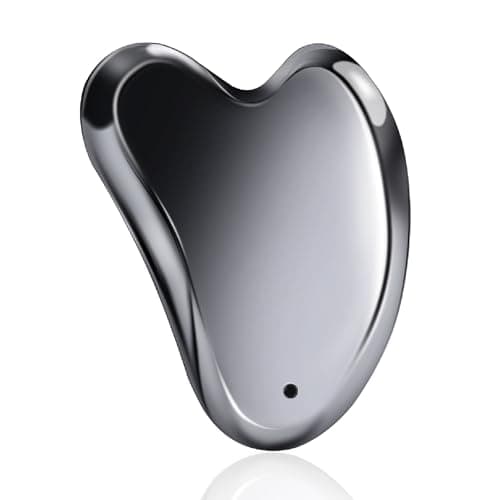 InfiniteRelax Terahertz Gua Sha Facial Tools Stone for Enhanced Lymphatic Drainage, Reduced Puffiness, Relieved Facial Tension – 100% Natural Terahertz Stone Gua Sha - Image 1