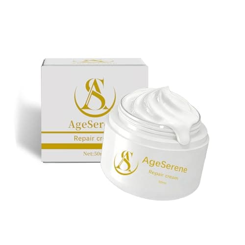 AgeSerene Daily Face Moisturizer Repair Cream with Ceramide NP, Ectoin & Bifida Ferment Lysate, Restores Sensitive Skin Barrier with Long-Lasting Hydration, Gentle Formula, Alcohol-Free, 1.7 fl oz - Image 1