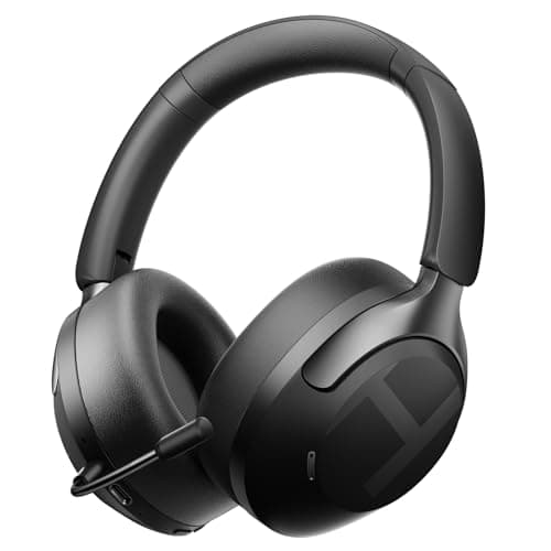 HAYLOU S40 Noise Cancelling Headphones Over Ear, 50dB Hybrid ANC with Multiple Modes, LDAC Hi-Res Wireless Audio, 90H Playtime, Custom EQ via App, Bluetooth 6.0 Multipoint Connect, 5 HD Mics Call