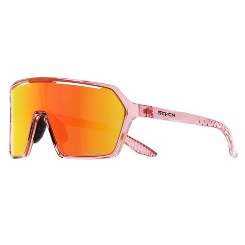 SCVCN Photochromic Cycling Glasses Sports Sunglasses Men Women Clear Bicycle MTB UV400 Protection Running Mountain Bike Baseball Biking Goggles Riding BMX Fishing Riding Golf Driving Softball 06