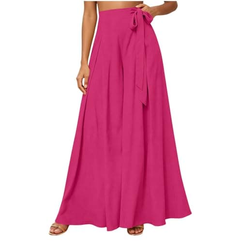 Culottes for Women Fashion 2026 Summer Fall Hot Pink Medium