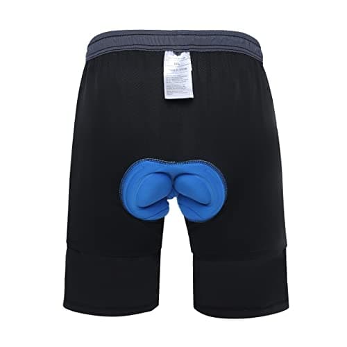 Men's Mountain Bike Shorts 3D Padded Bicycle Biking Shorts Quick Dry Lightweight MTB Cycling Shorts (Black, XL) - Thumbnail 3