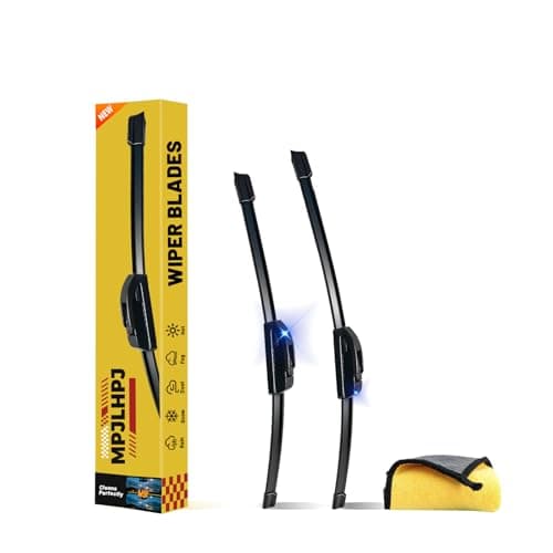 22" + 21" Windshield Wiper Blades (Set of 2), OEM Quality All-Season windshield wipers, Replacement For Toyota Tacoma 2005-2015,Chevrolet Impala 2011-2013,U/J Hook
