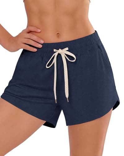 iceROSE Sweat Shorts for Women, Athletic Running Workout Drawstring Casual Lounge Loose Summer Shorts with Pockets - Image 1