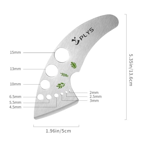 Plys Herb Stripper Tool for Basil - Stainless Steel Kitchen Herb Cutter 9 Holes, Unique Chef Tools for Kale, Chard, Collard Greens, Rosemary, Thyme, Parsley, 2026 Professional Kitchen Gadgets - Thumbnail 6