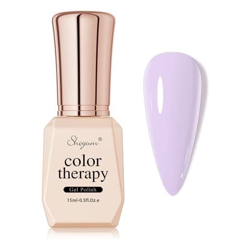 SHOYUM Gel Nail Polish,Taro Milky Purple Color Spring Summer Soak Off UV LED Nail Gel Polish Nail Art Starter Manicure Salon DIY at Home - Image 1