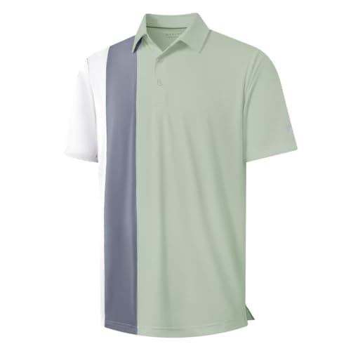 M MAELREG Mens Polo Shirts Short Sleeve Dry Fit Casual Collared Moisture Wicking Collared Golf Polo Shirts for Men - Image 1