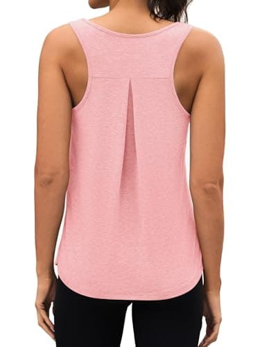 3rd hill Workout Tank Tops for Women Racerback Sleeveless Yoga Top Loose Fit Gym Shirt Running Athletic Tanks Pink S - Thumbnail 6