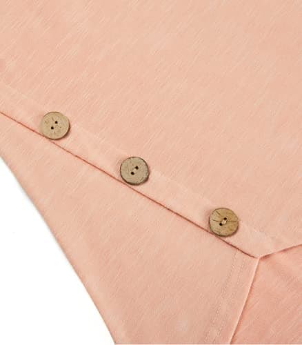 connche Maternity Tops and Blouses, Quinee Women Scoop Neck Cap Sleeve Summer Loose Fashion Nursing Tunic for Leggings Breastfeeding Pumping Clothes Knitting Basic Tee Shirts Coral - Thumbnail 6